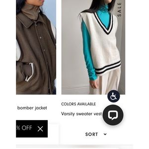 Great oversized Vest Tennis White and Black ⌛️